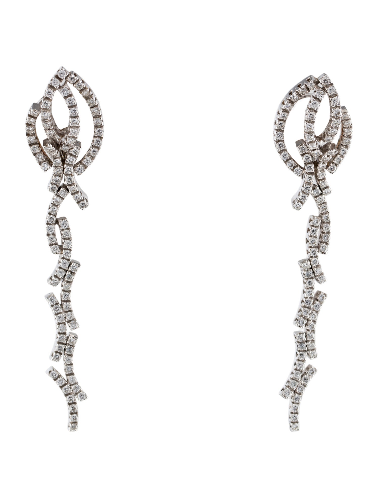 Zydo 18K 2.61ctw Diamond Drop Earrings