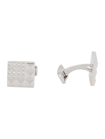 S.t. Dupont 18K Diamond Cufflinks