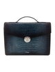 S.T. Dupont Embossed Leather Briefcase