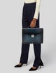 S.T. Dupont Embossed Leather Briefcase
