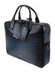 S.T. Dupont Embossed Leather Briefcase