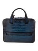 S.T. Dupont Embossed Leather Briefcase