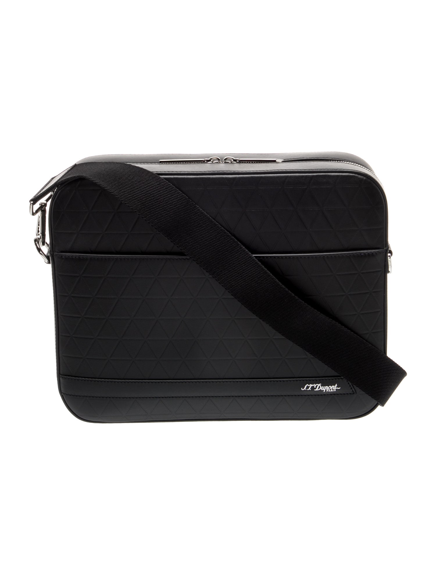 S.T. Dupont Leather Messenger Bag