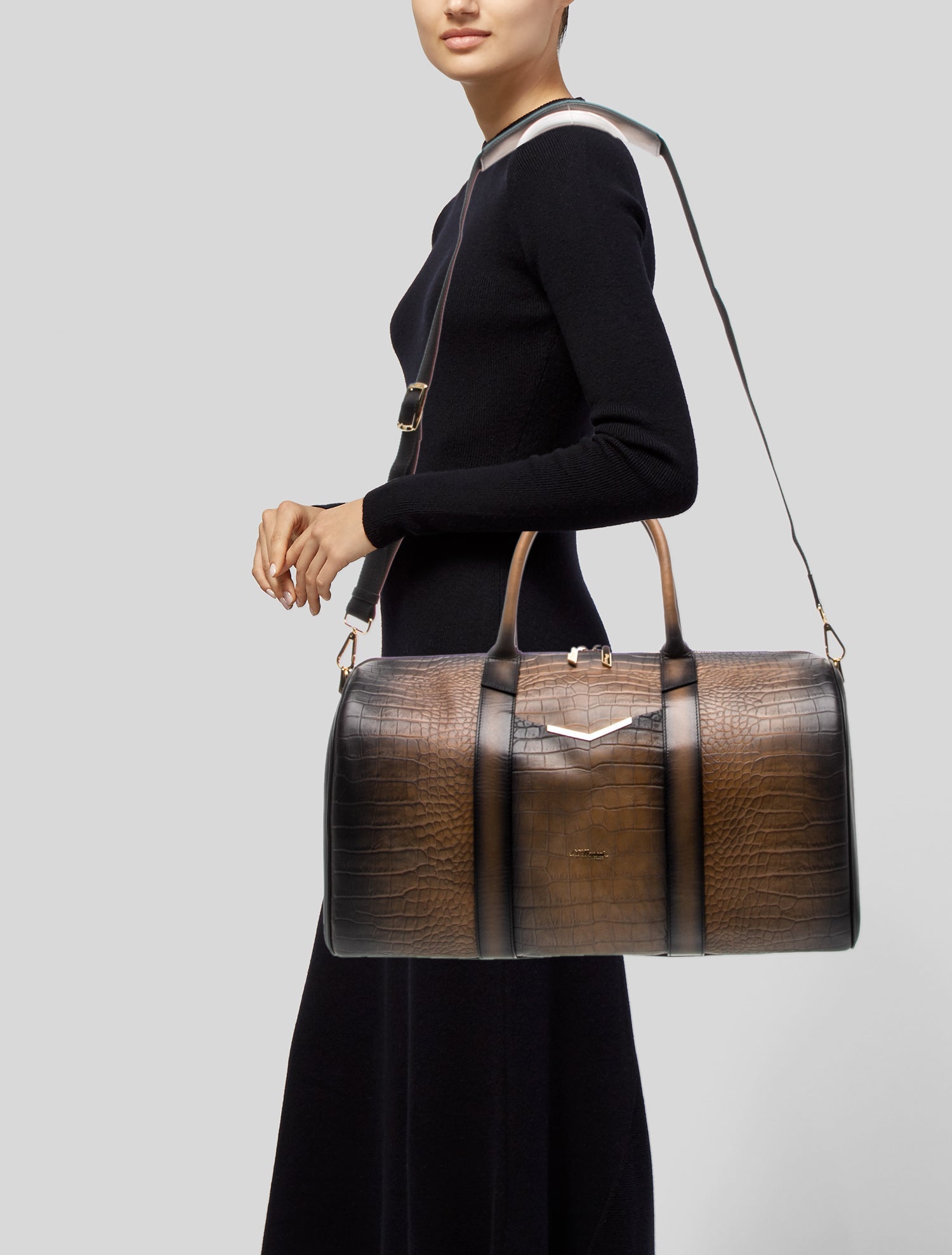 S.T. Dupont Leather Weekender Bag