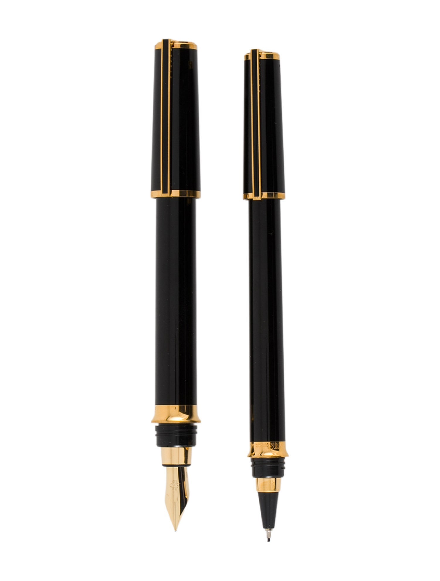 S.T. Dupont Laque De Chine Fountain Pen and Rollerball Pen Set