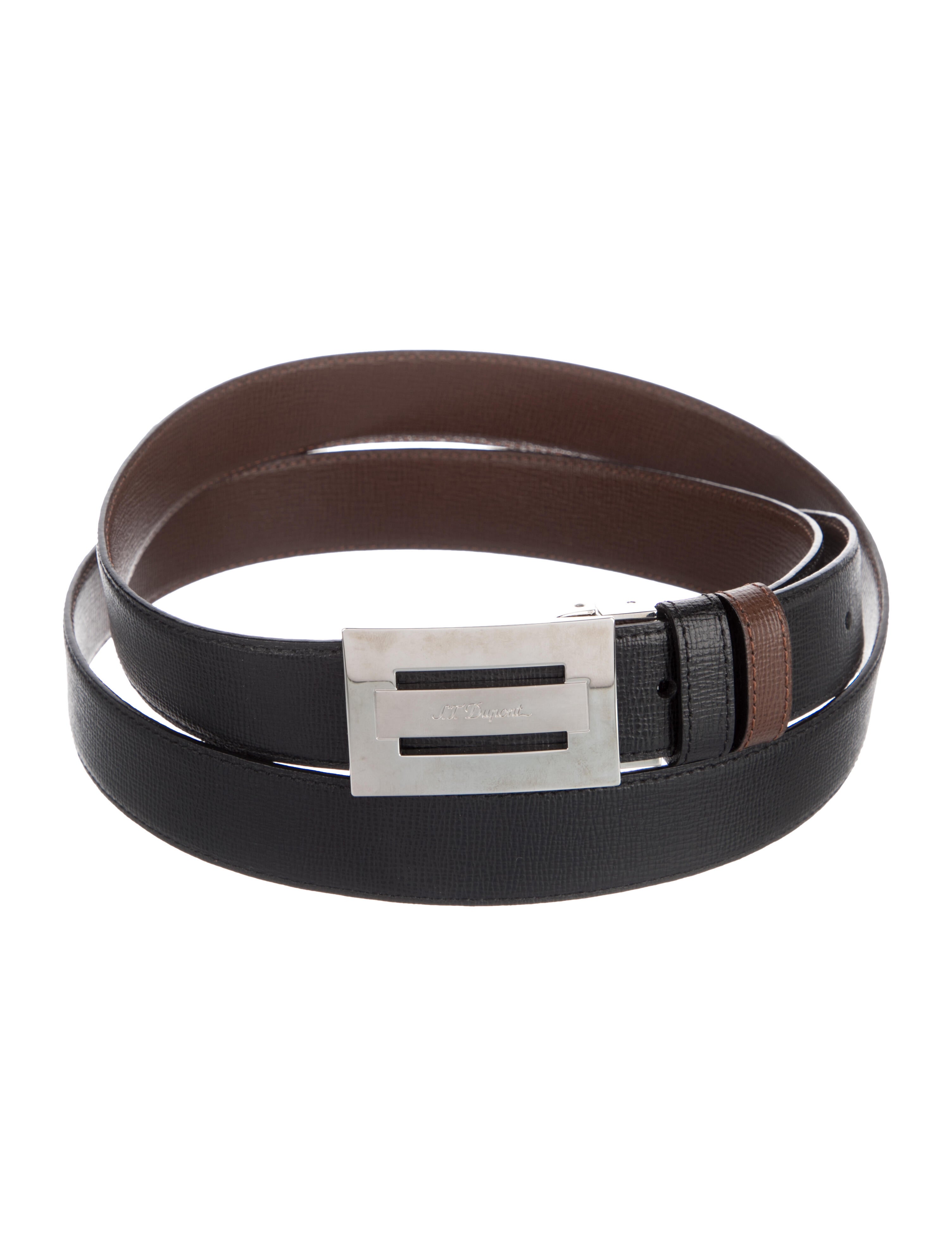 S.T. Dupont Skinny Leather Waist Belt