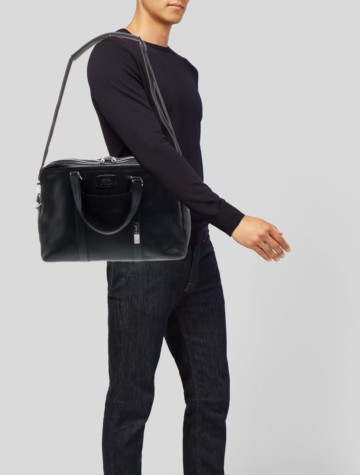 S.T. Dupont Leather Briefcase