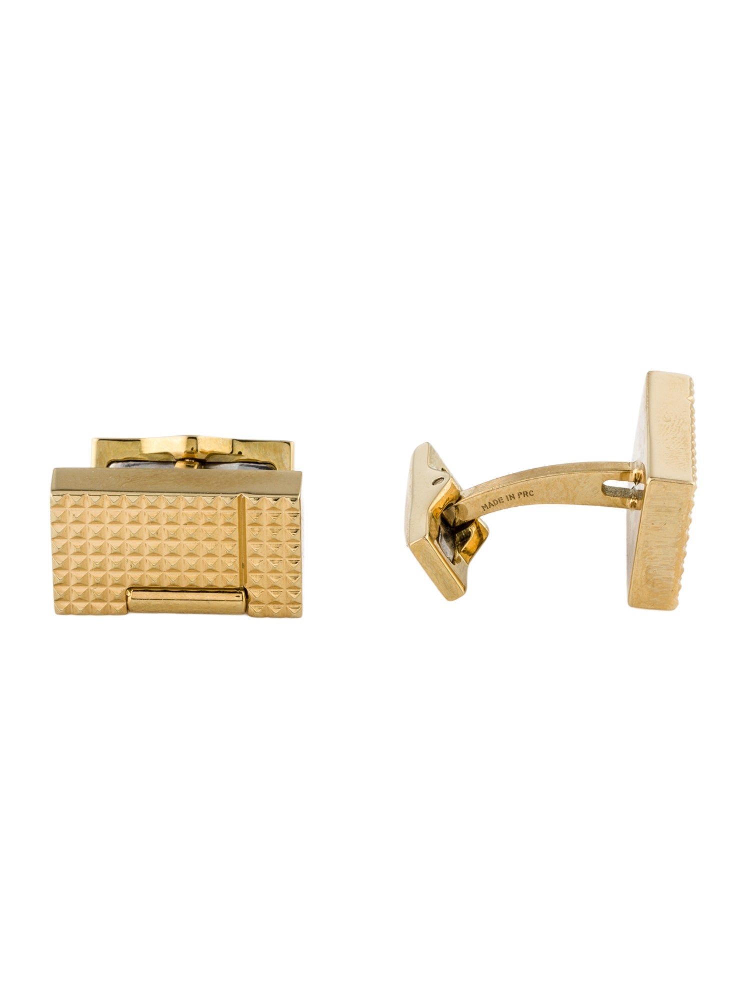 S.T. Dupont Rectangle Textured Cufflinks