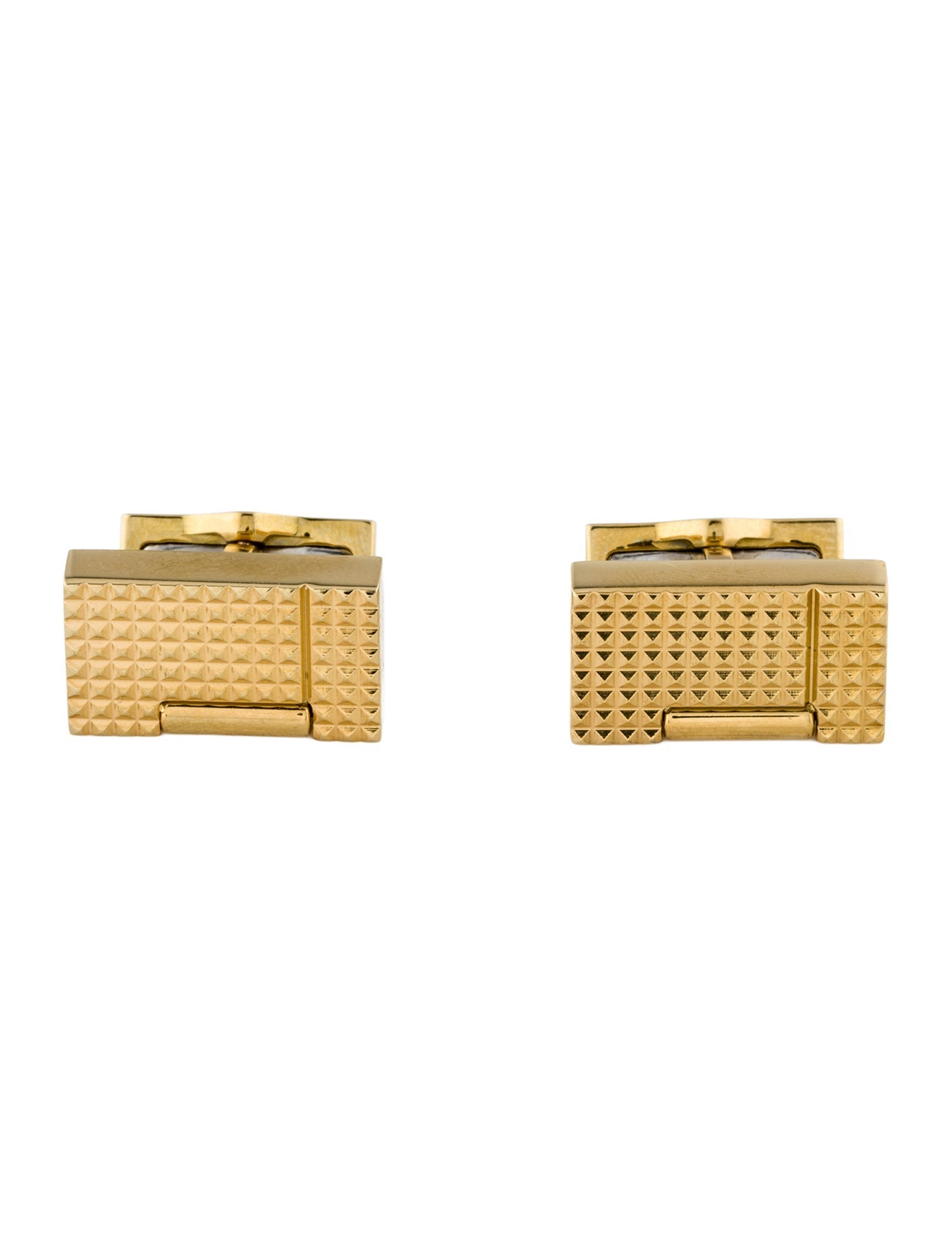 S.T. Dupont Rectangle Textured Cufflinks