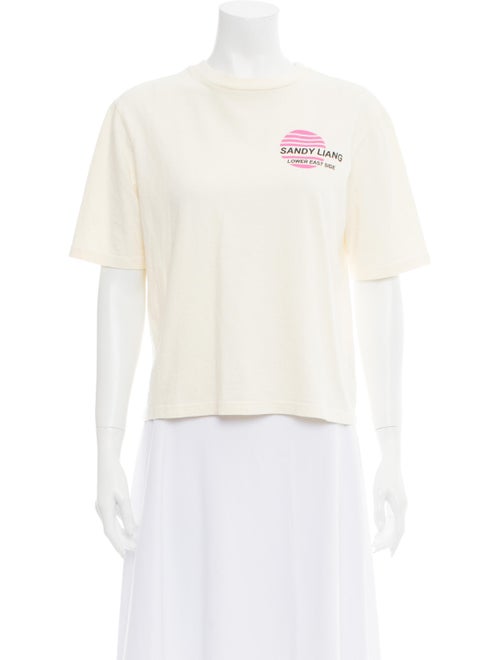 Sandy Liang Graphic Print Crew Neck T-Shirt
