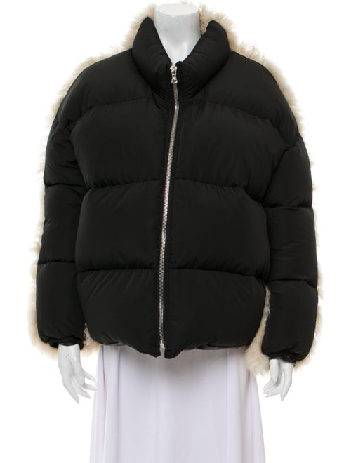 Sandy Liang Colorblock Pattern Down Coat w/ Tags B