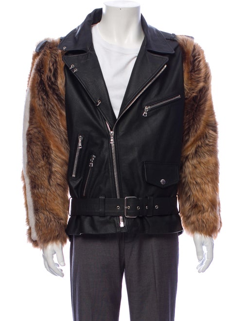 Sandy Liang Lamb Leather Jacket Black