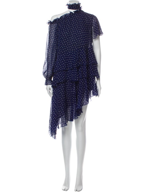 Sandy Liang Silk Knee-Length Dress Blue