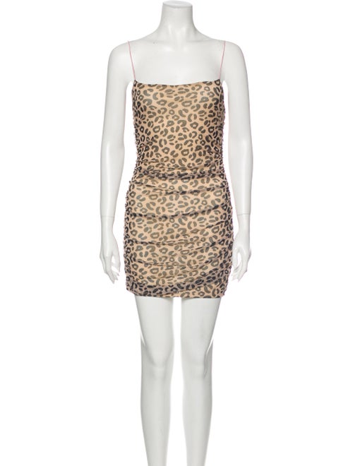 Sandy Liang Animal Print Mini Dress