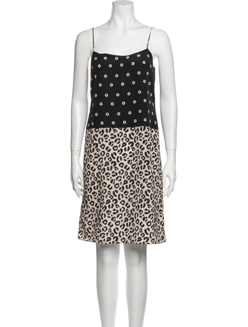 Sandy Liang Printed Mini Dress Black