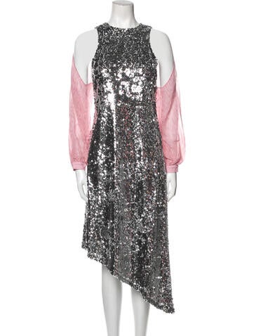 Sandy Liang Dresses Crew Neck Long Dress M