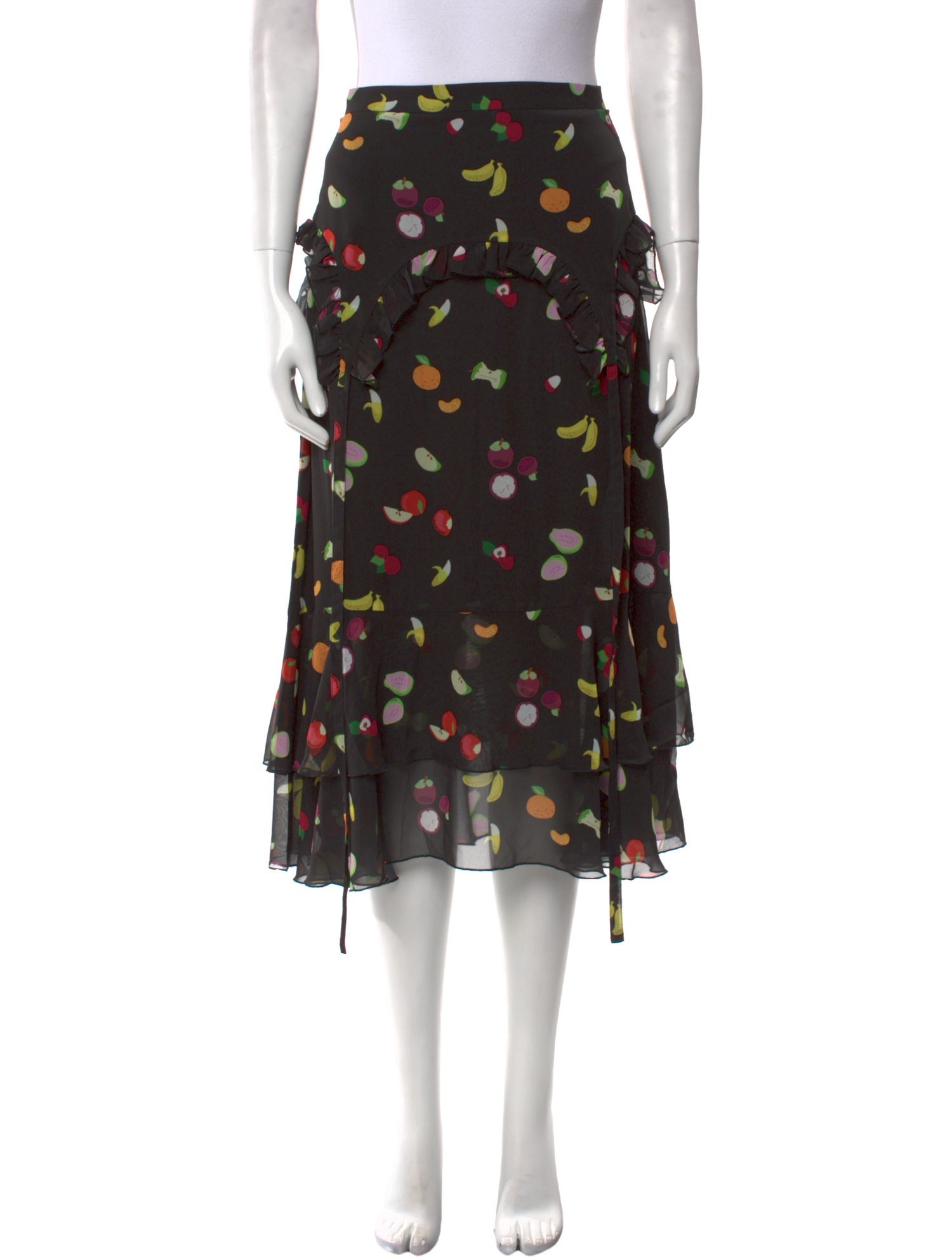 Sandy Liang Printed Midi Length Skirt w/ Tags