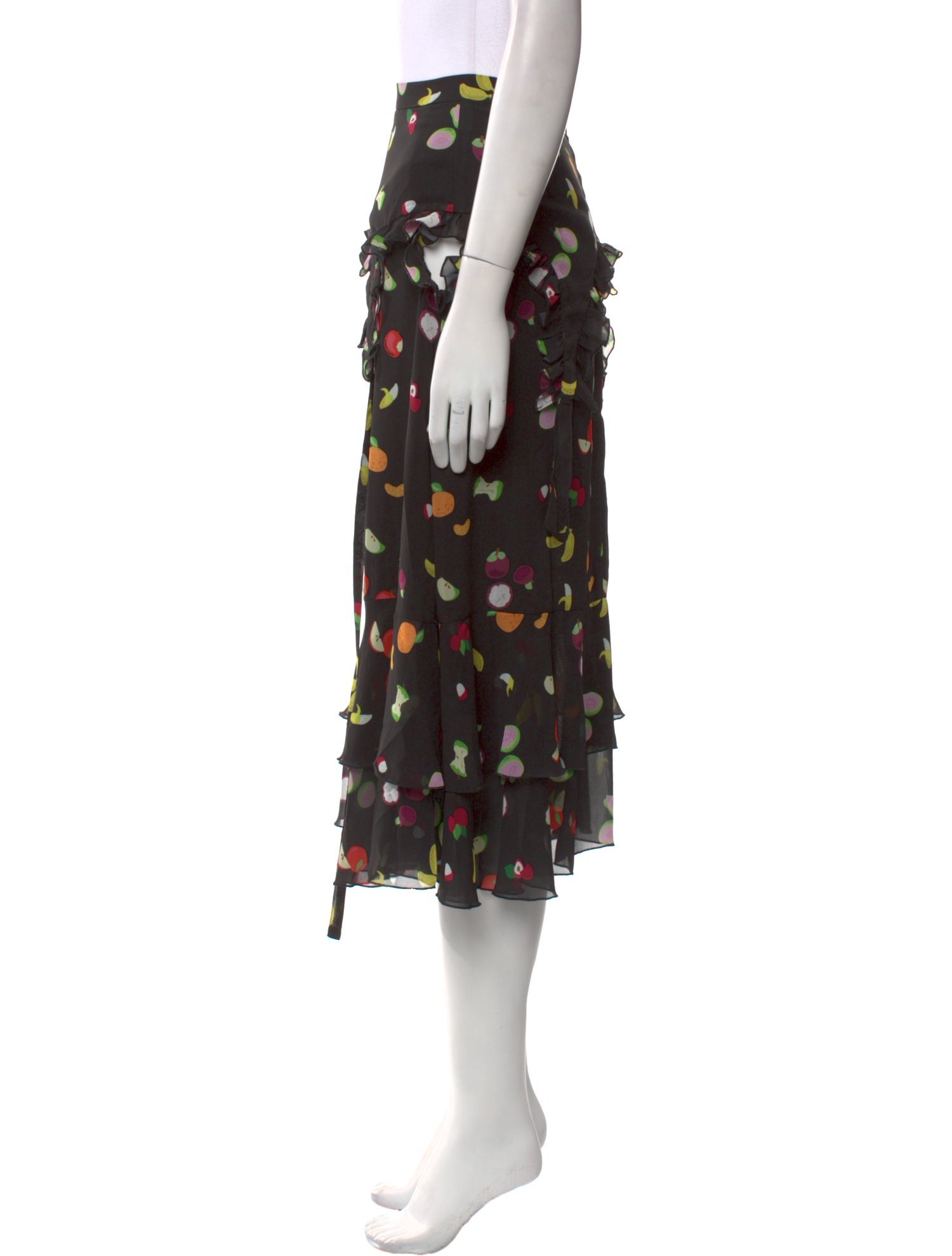 Sandy Liang Printed Midi Length Skirt w/ Tags