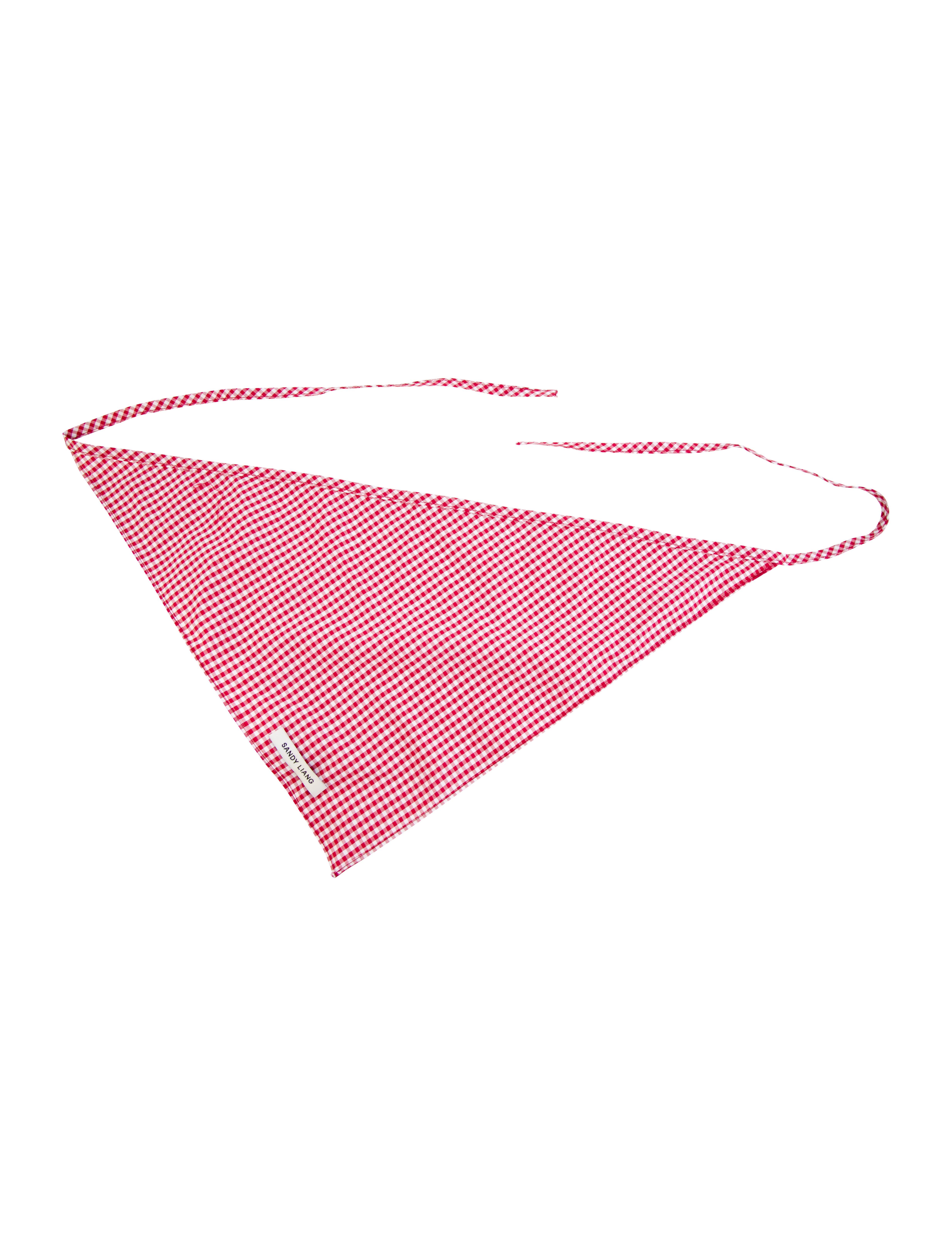 Sandy Liang Picnic Hair Bandana w/ Tags - Red Hair