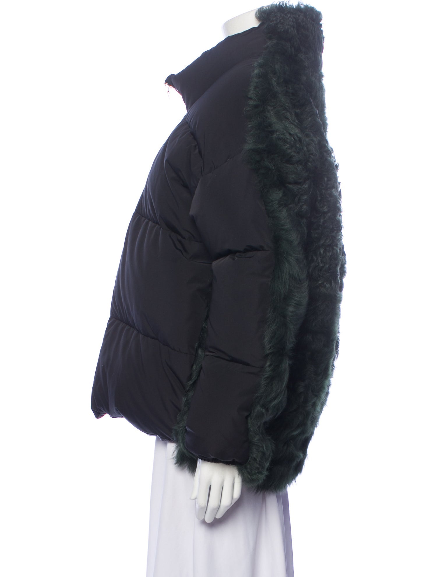 Sandy Liang Shearling Fur Coat