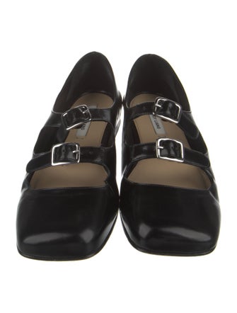Sandy Liang Leather Mary Jane Flats