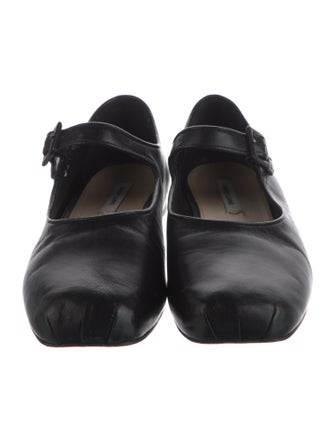 Sandy Liang Mary Janes Leather Mary Jane Flats