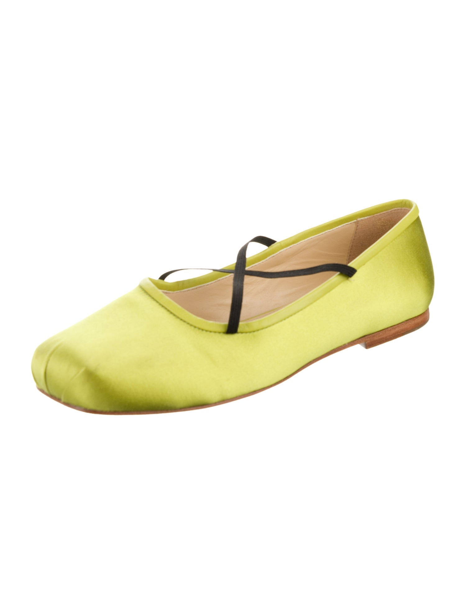 Sandy Liang Satin Mary Jane Flats
