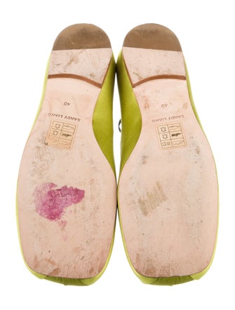 Sandy Liang Satin Mary Jane Flats