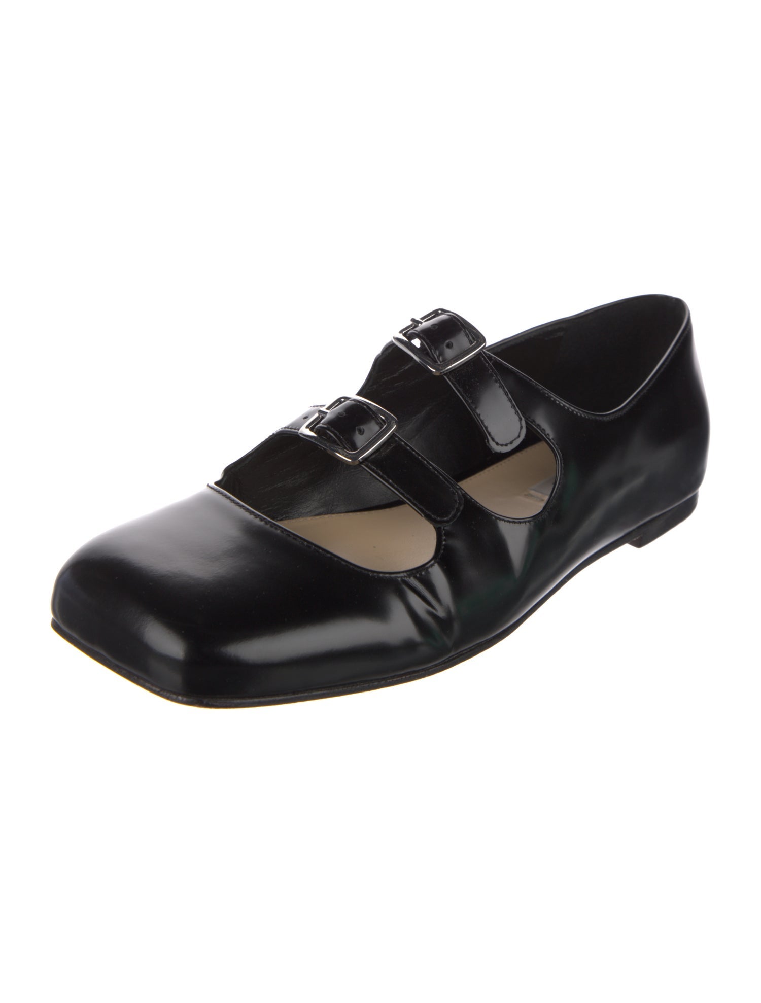 Sandy Liang Leather Mary Jane Flats