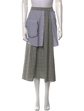 Sandy Liang Patterned Midi Length Skirt