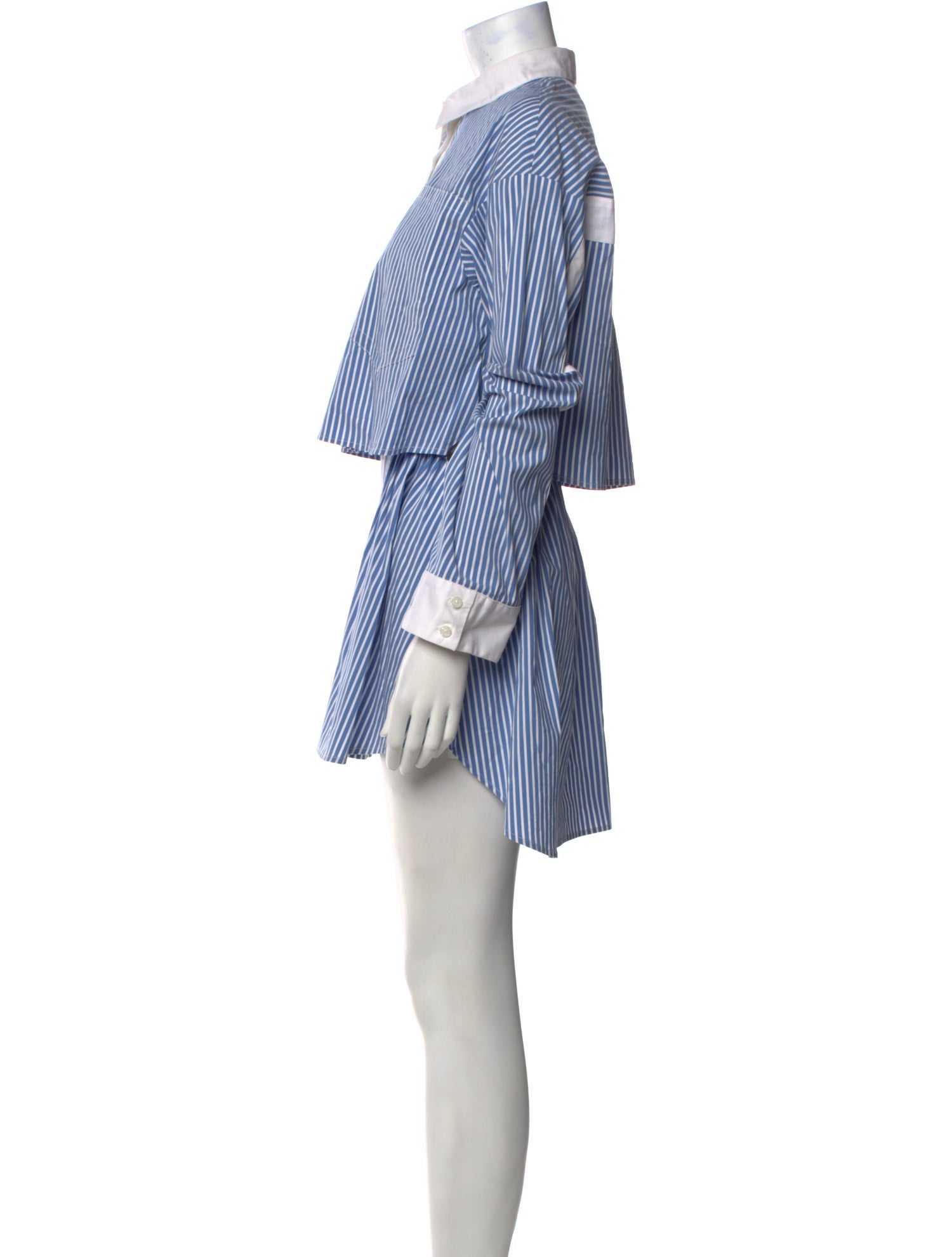 Sandy Liang Striped Mini Dress