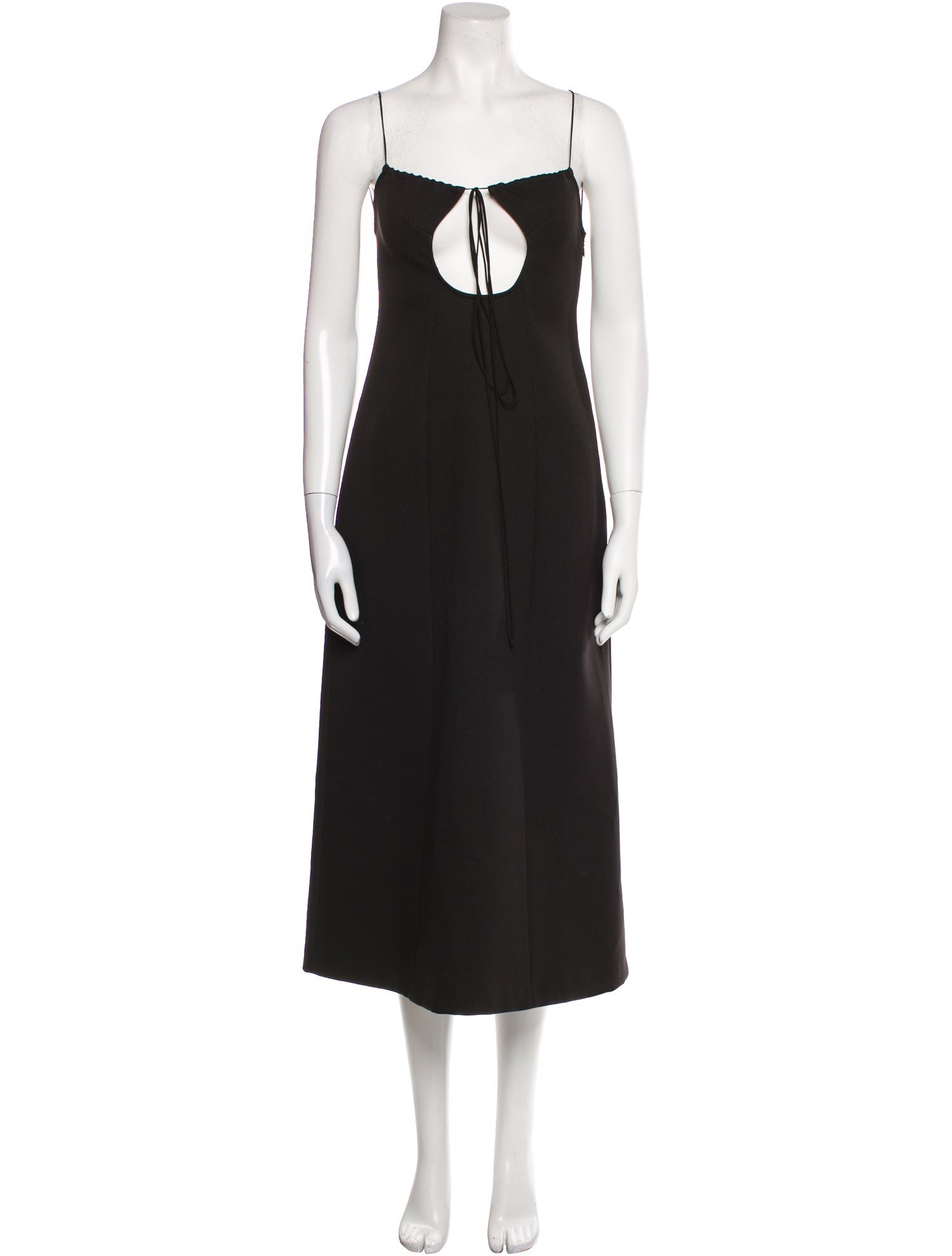 Sandy Liang Square Neckline Long Dress