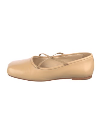 Sandy Liang Leather Ballet Flats
