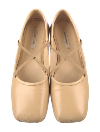 Sandy Liang Leather Ballet Flats