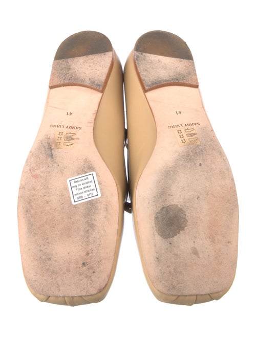 Sandy Liang Leather Ballet Flats