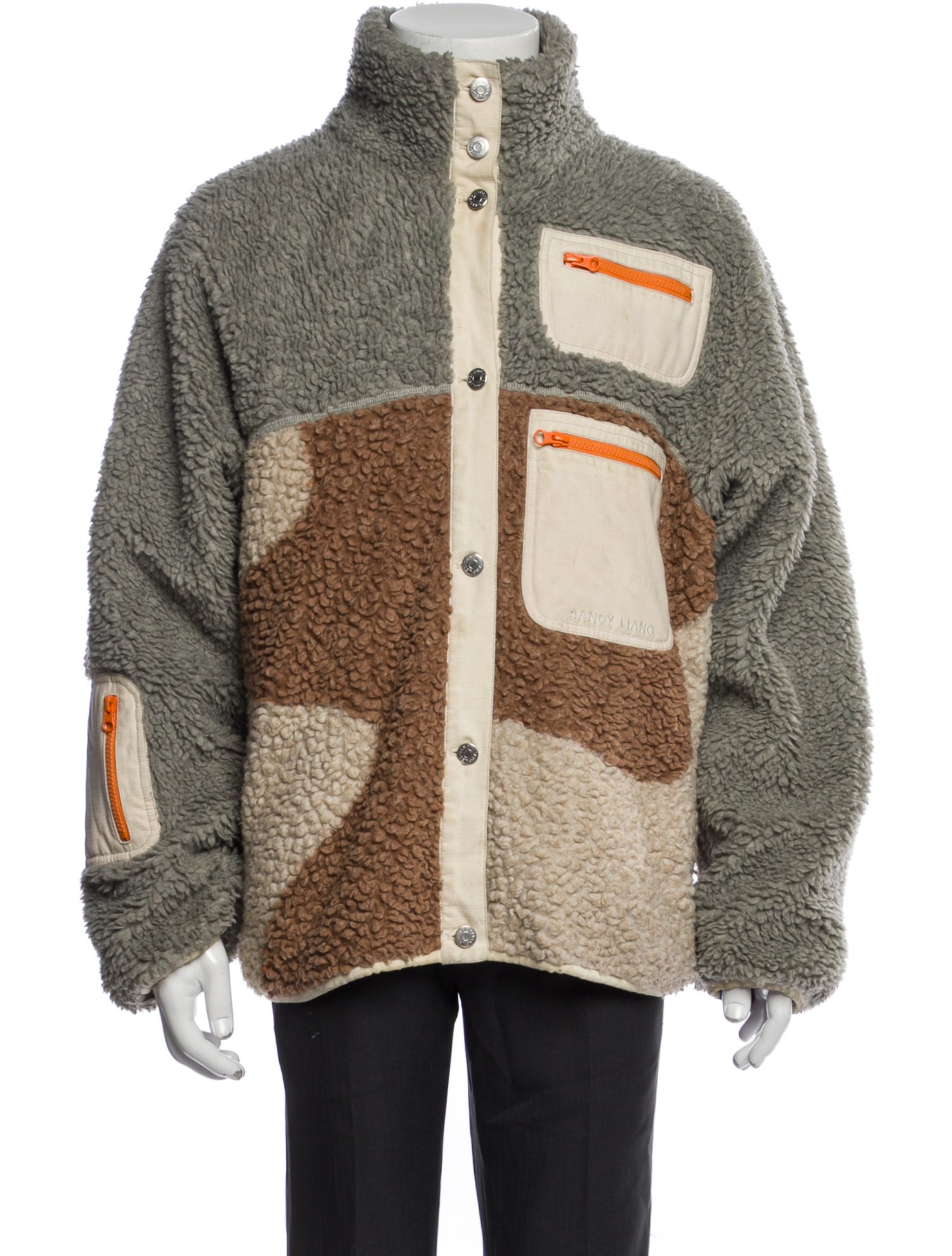 Sandy Liang Colorblock Pattern Jacket