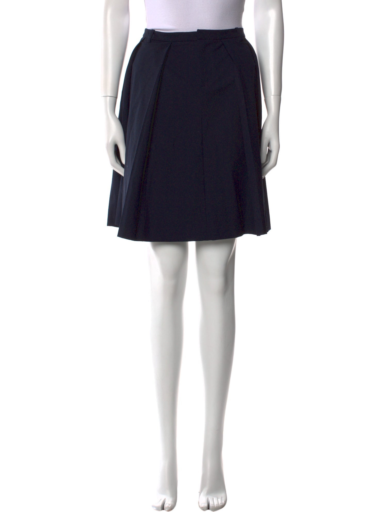 Sandy Liang Pleated Accents Knee-Length Skirt