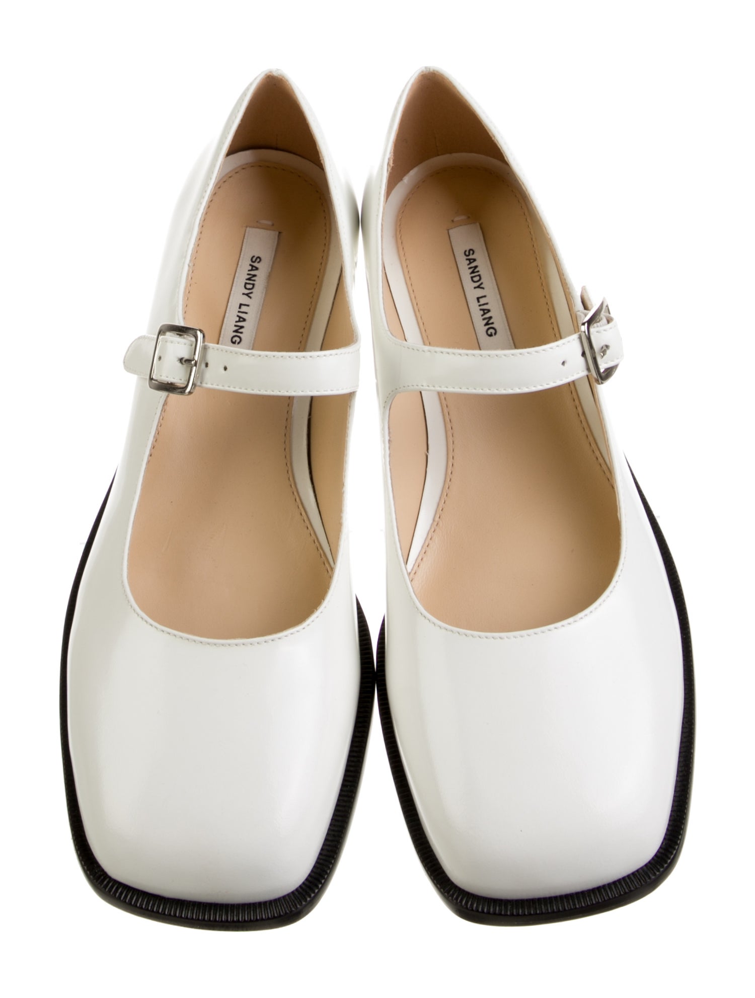 Sandy Liang Leather Mary Jane Flats