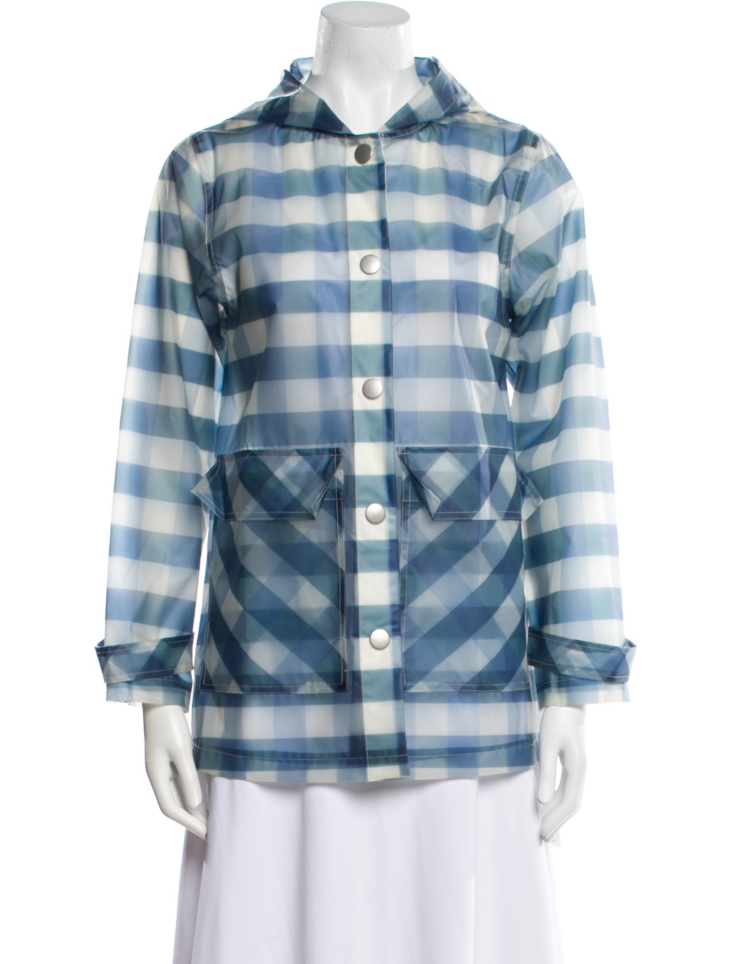 Sandy Liang Plaid Print Jacket