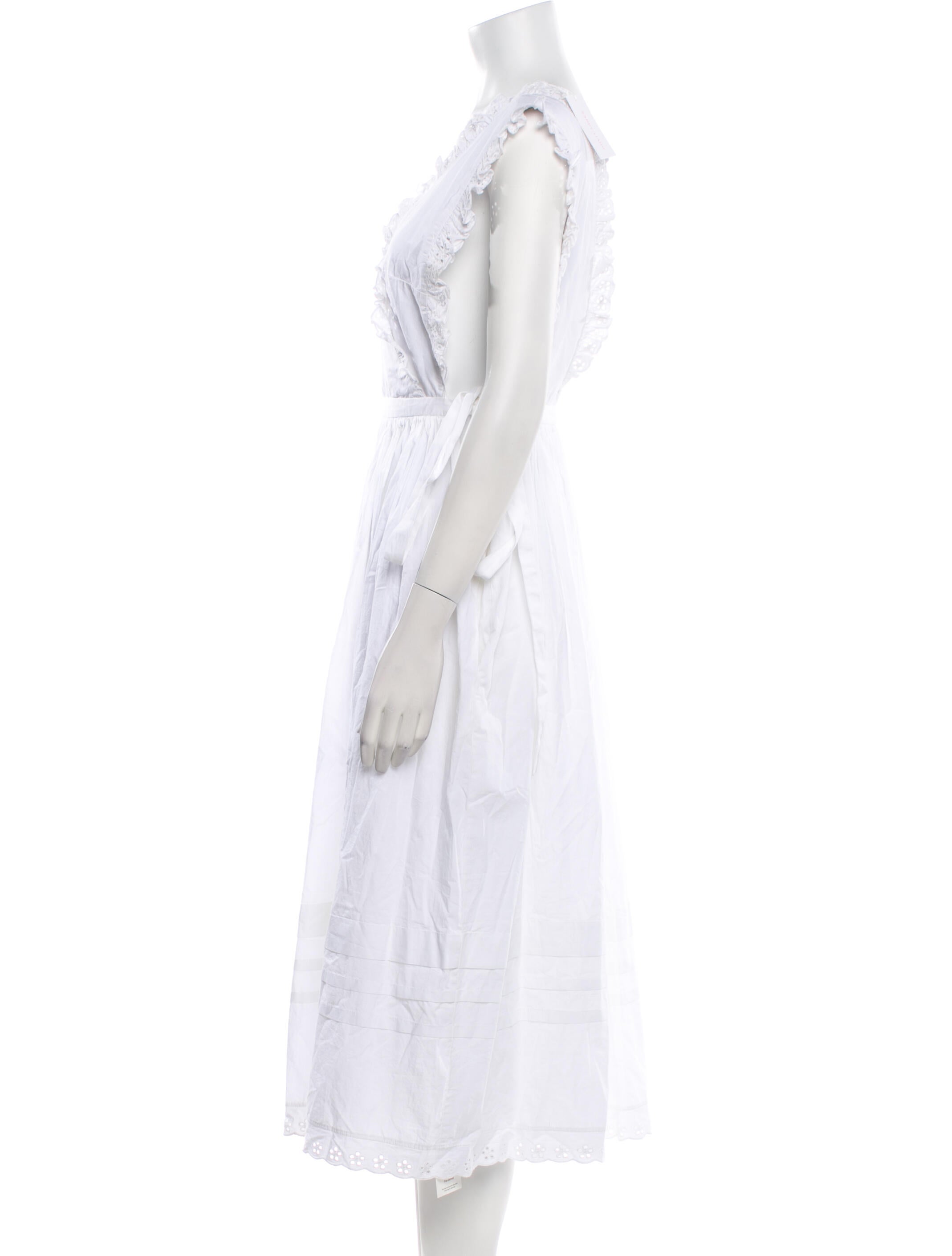 Sandy Liang V-Neck Midi Length Dress w/ Tags