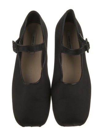 Sandy Liang Satin Mary Jane Flats