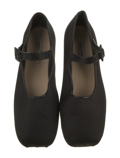 Sandy Liang Satin Mary Jane Flats