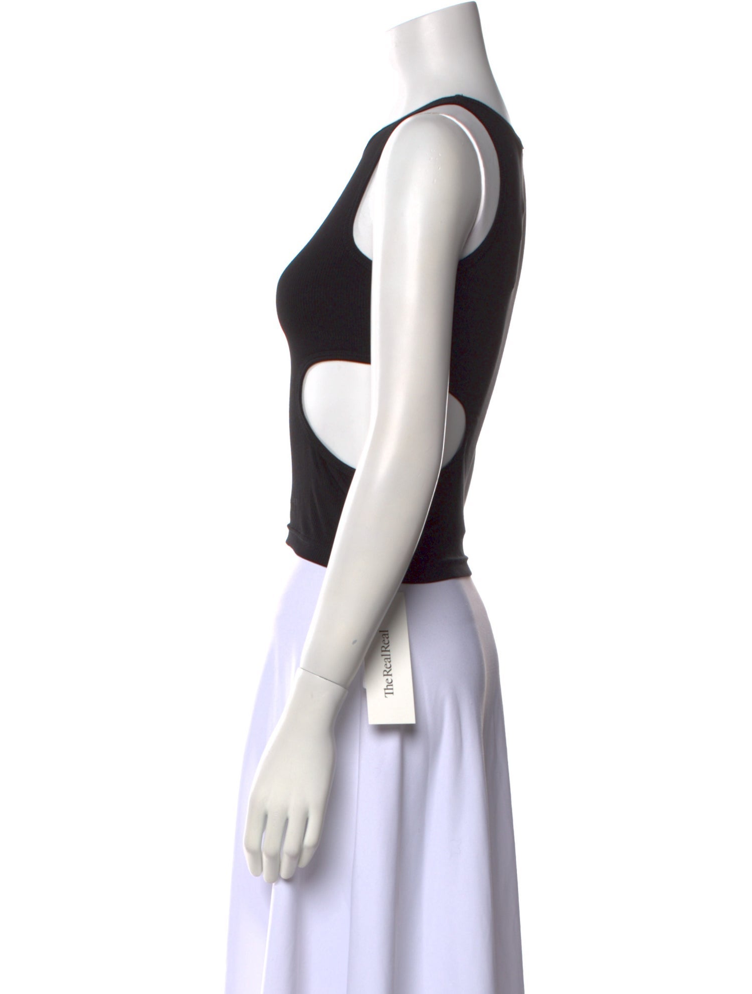 Sandy Liang Scoop Neck Sleeveless Crop Top w/ Tags