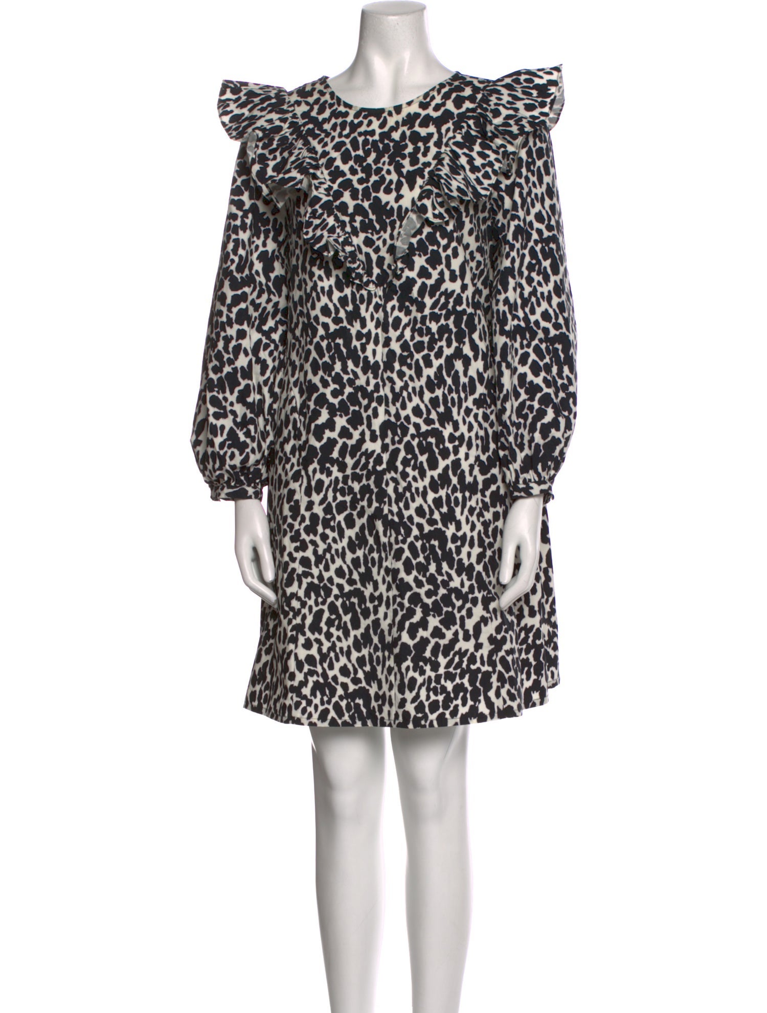 Sandy Liang Animal Print Mini Dress