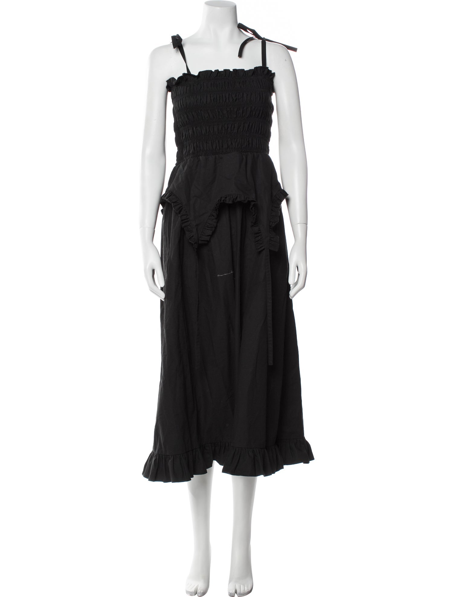 Sandy Liang Square Neckline Midi Length Dress