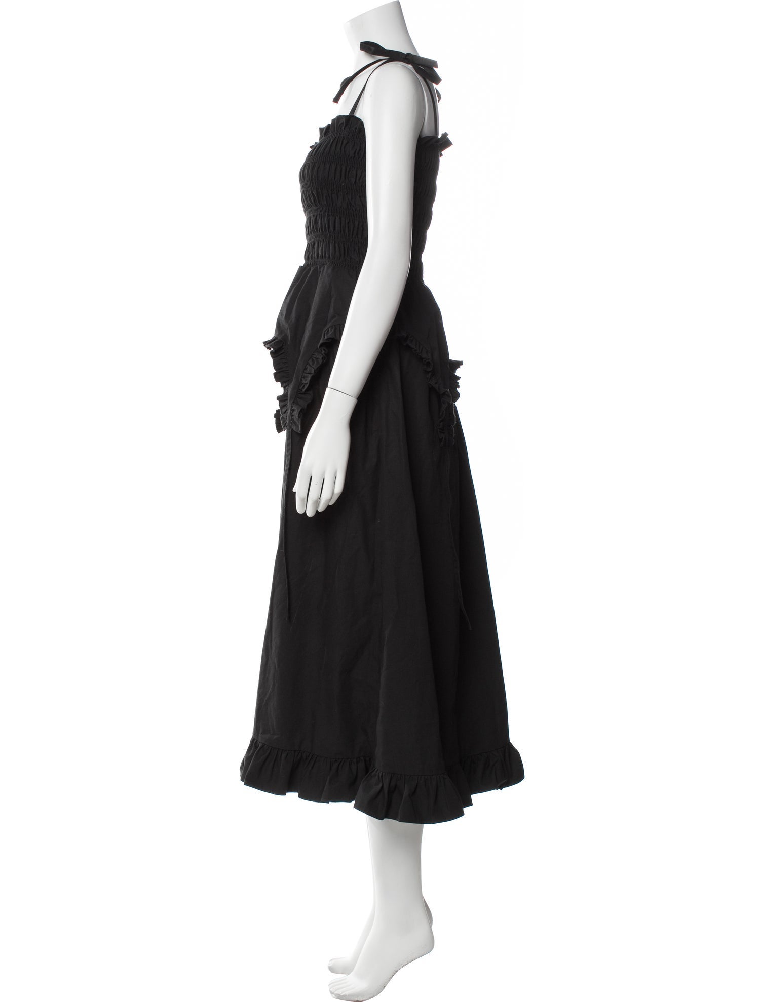 Sandy Liang Square Neckline Midi Length Dress