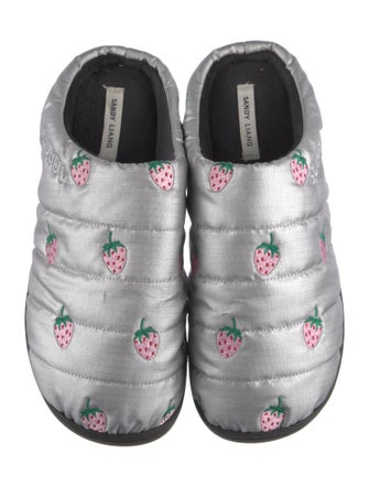 Sandy Liang Nylon Printed Mules