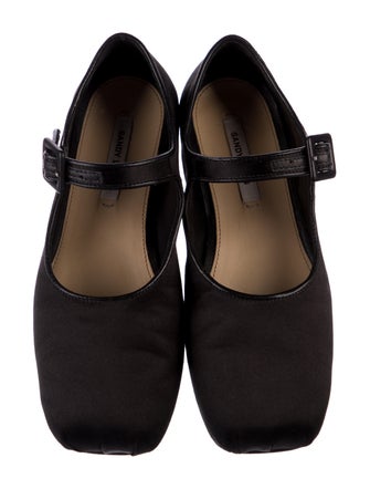 Sandy Liang Satin Mary Jane Flats