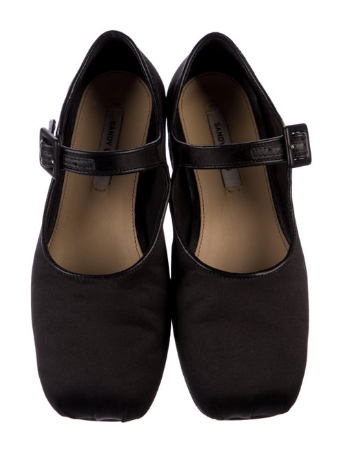 Sandy Liang Satin Mary Jane Flats