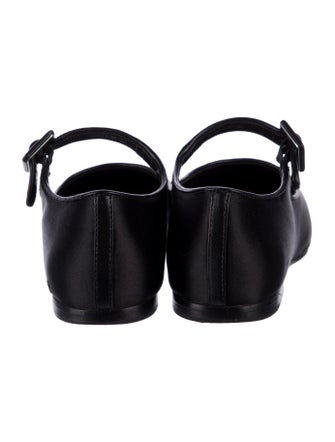 Sandy Liang Satin Mary Jane Flats